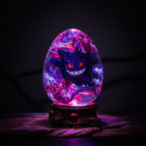 Gengar Egg Resin Lamp